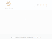 Tablet Screenshot of opticalterminations.com.au